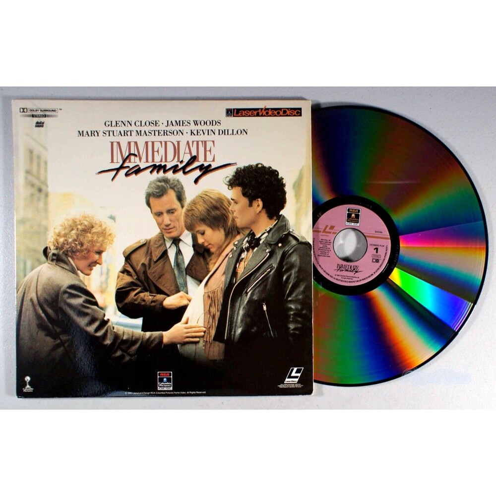 Immediate Family (LaserDisc 1990) •  Glenn Close, James Woods, Kevin Dillon